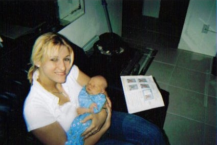 Jen with brand new Zack